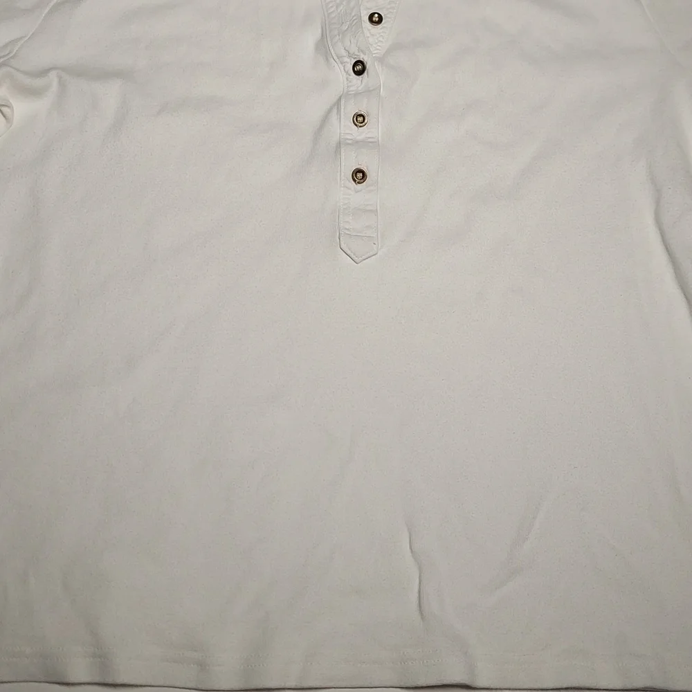 Karen Scott XL 100% Cotton White  Polo